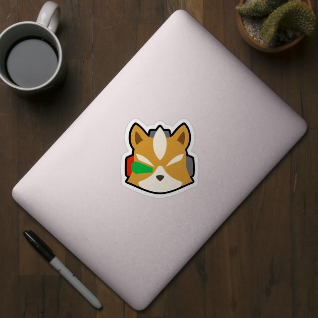 630x630 Fox Stock Icon Die Cut Sticker Smash Bros Studio