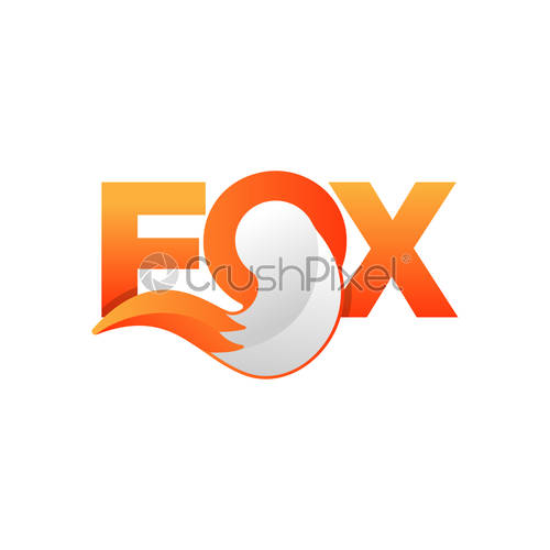 500x500 Fox Wolf Logo Icon Vector Illustration Element Isolated, Stock