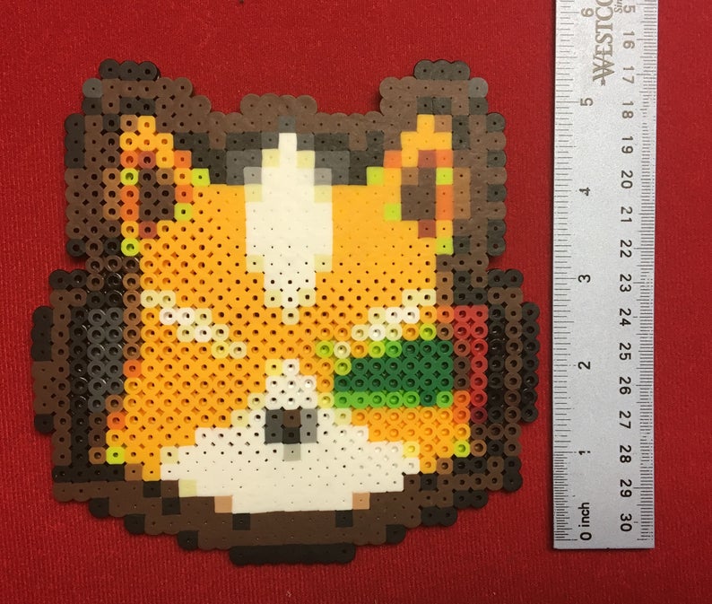794x673 Super Smash Bros Ultimate Fox Stock Icon Perler Bead Art Etsy