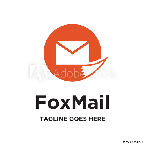 Mail Envelope With Fox Tail Logo Icon Vector Template 500x500 Mail Envelope With Fox Tail Logo Icon Vector Template