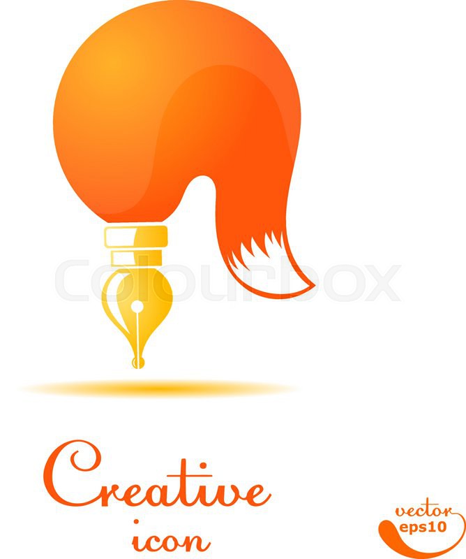 Brush And Stylized Fox Tail Isolated Stock Vector Colourbox 668x800 Brush And Stylized Fox Tail Isolated Stock Vector Colourbox