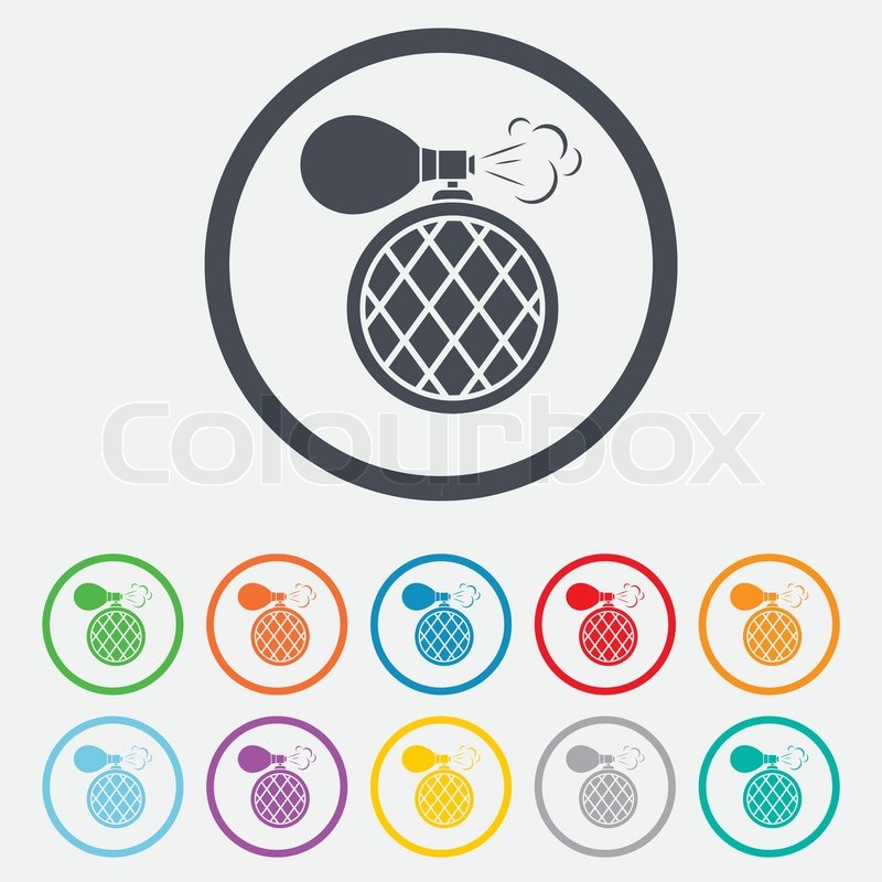 800x800 Perfume Bottle Sign Icon Glamour Stock Vector Colourbox