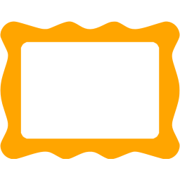 256x256 Orange Frame Icon
