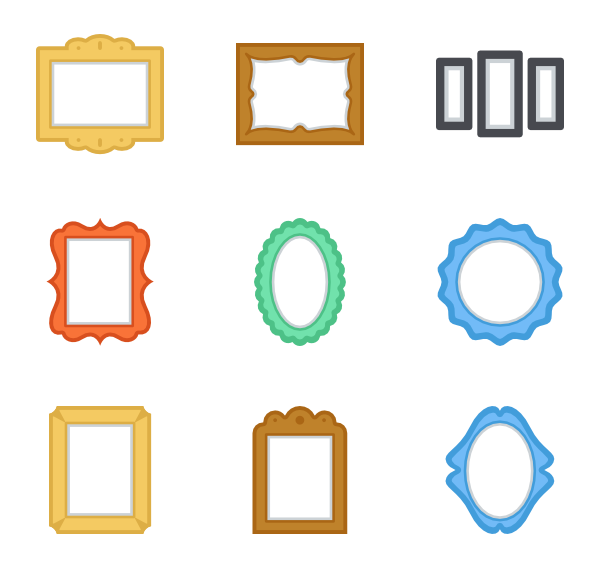 600x564 Picture Frame Icons