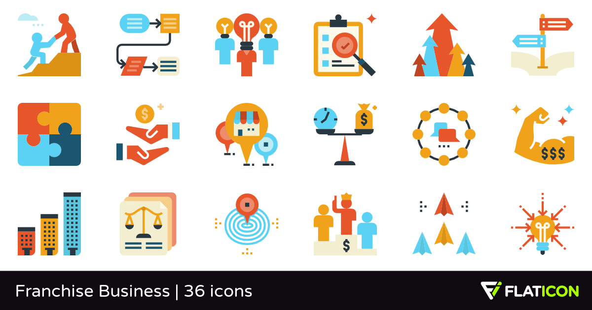 1200x630 Franchise Business Premium Icons