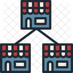 256x256 Franchise Icon Of Colored Outline Style