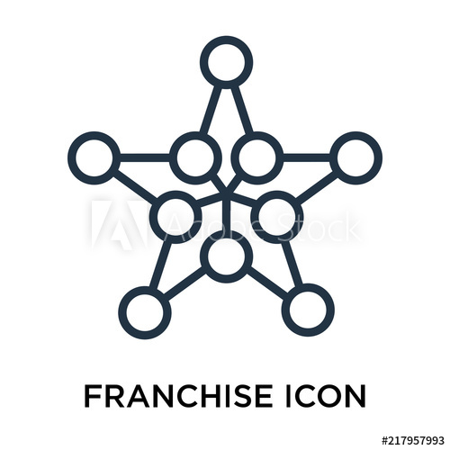 500x500 Franchise Icon Vector Isolated On White Background, Franchise Sign