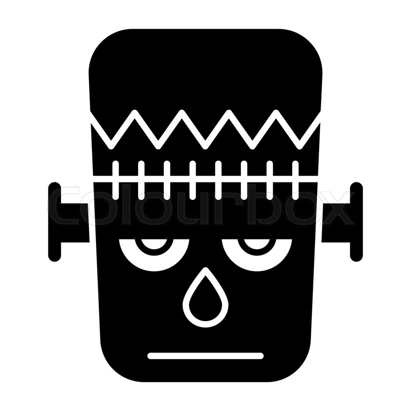 800x800 Frankenstein Solid Icon Monster Stock Vector Colourbox
