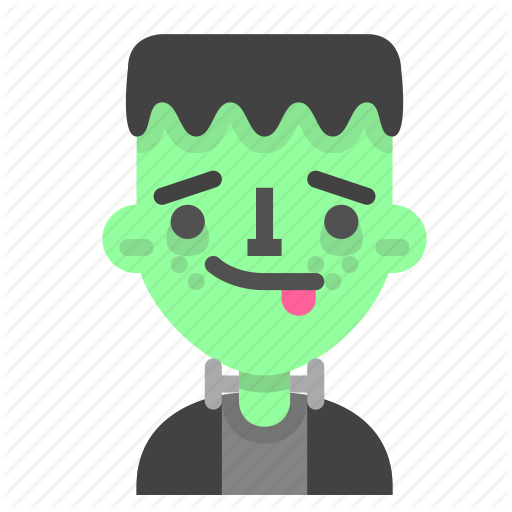 512x512 Emoji, Frankenstein, Halloween, Horror, Monster, Scientific