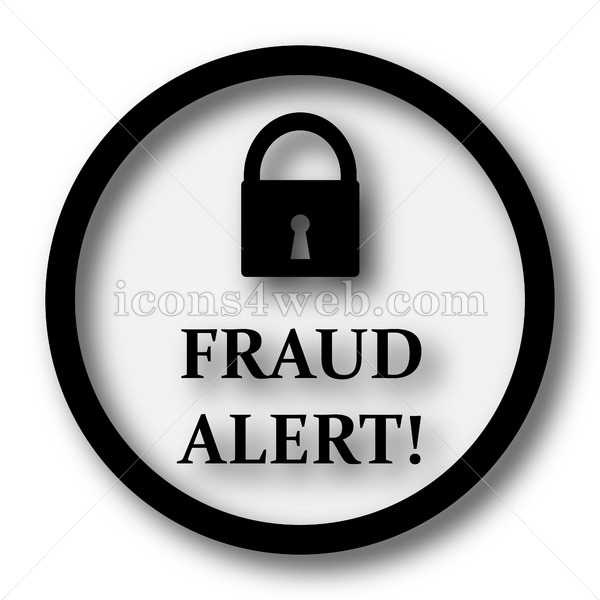 600x600 Fraud Alert Simple Icon Fraud Alert Simple Button