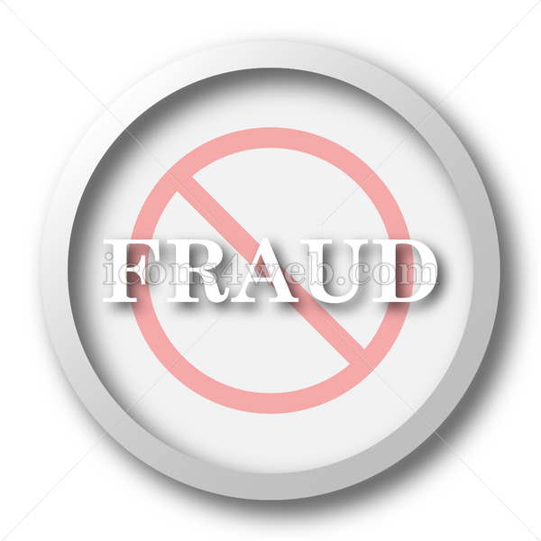 600x600 Fraud Forbidden White Icon Fraud Forbidden White Button