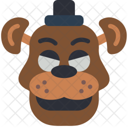256x256 Freddy Emoji Icon Of Flat Style