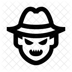 256x256 Freddy Krueger Icon Of Line Style