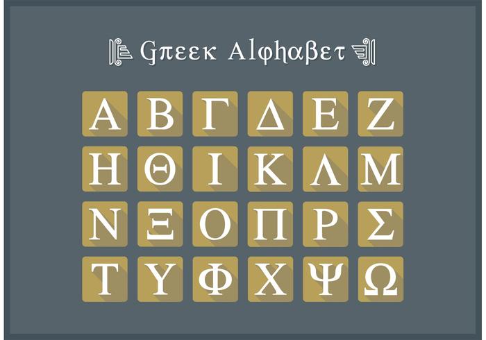 700x490 Greek Alphabet Flat Icon Letters Vector Free