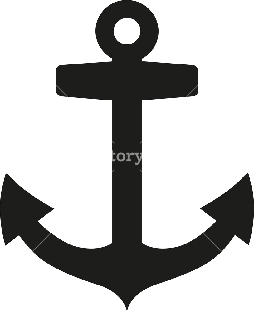 814x1000 Anchor Icon Symbol Royalty Free Stock Image