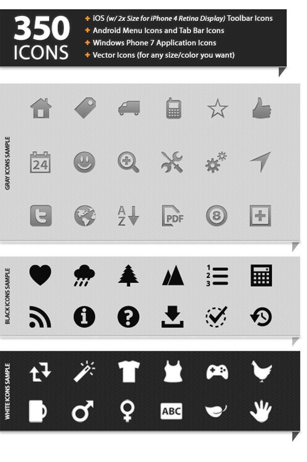 600x904 Free Mobile Web Application Development Icon Sets