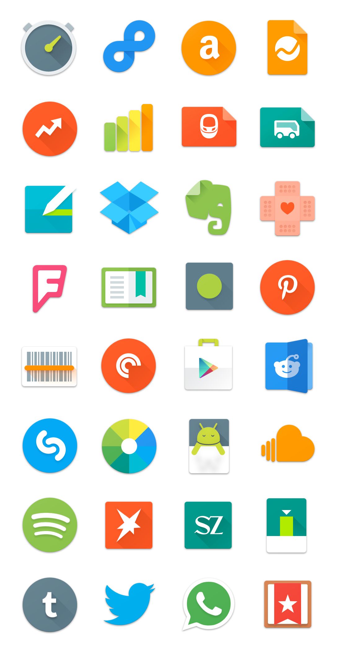 1088x2112 Android Lollipop Icon Set