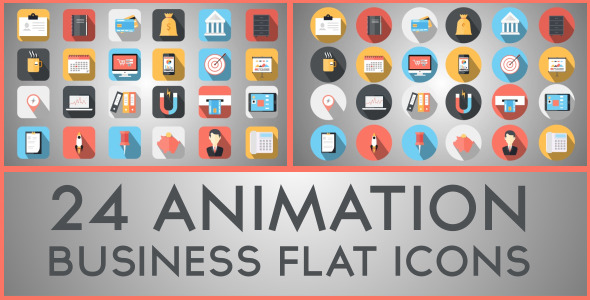 590x300 Flat Icon After Effects Templates From Videohive