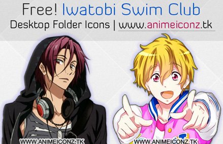 439x283 Animeiconz On Twitter Free! Iwatobi Swim Club Pc Folder Icons