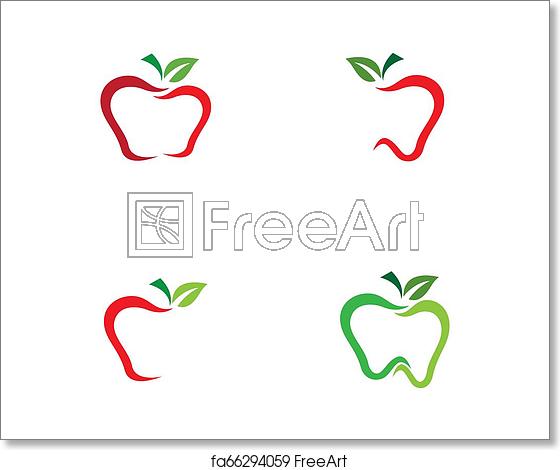 560x470 Free Art Print Of Apple Symbol Illustration Apple Logo Template