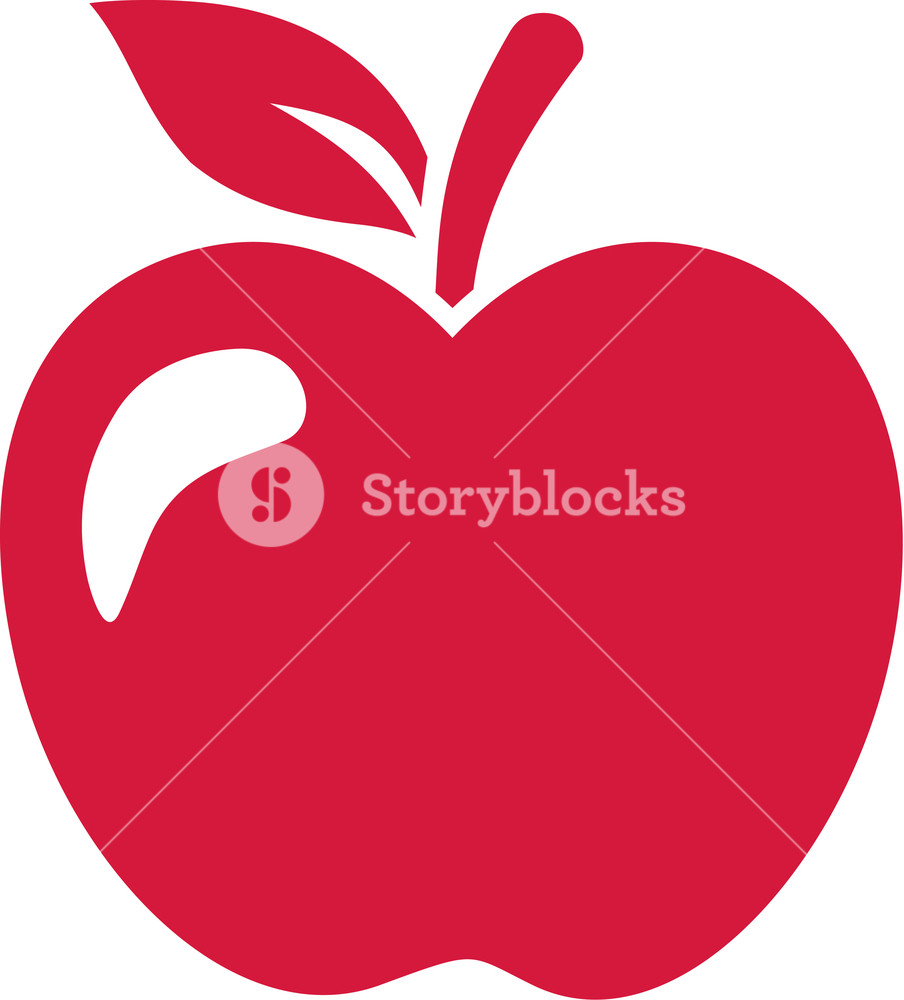 904x1000 Red Apple Icon Fruit Royalty Free Stock Image