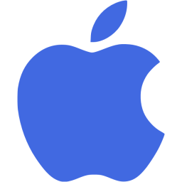 256x256 Royal Blue Apple Icon