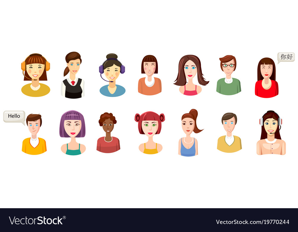 1000x780 Avatar Icon Set