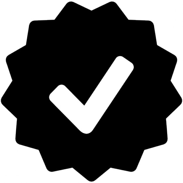 Approval Symbol In Starred Badge Icons Free Download 626x626 Approval Symbol In Starred Badge Icons Free Download