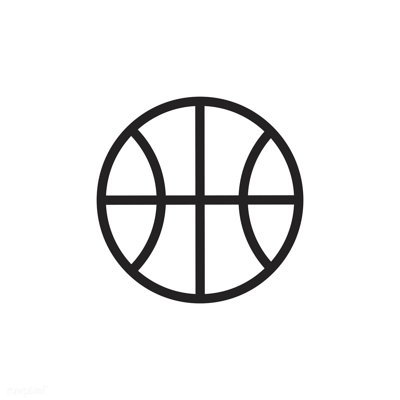 1400x1400 Basketball Icon Vector Free Image