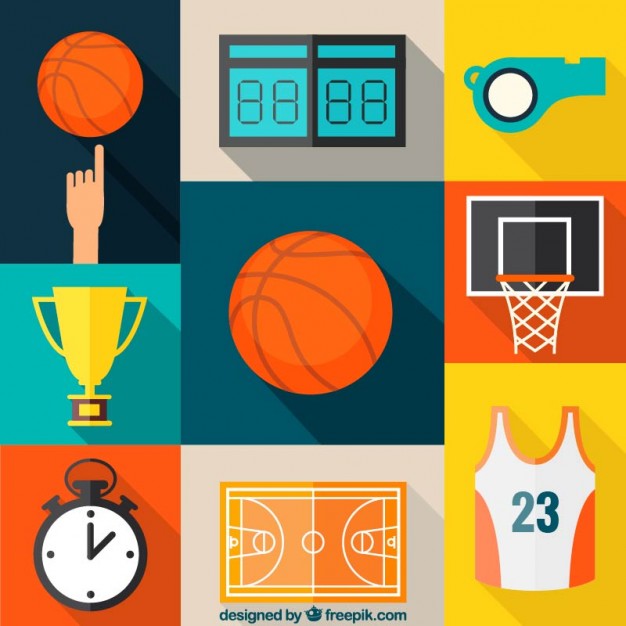 626x626 Basketball Icons Collection Vector Free Download