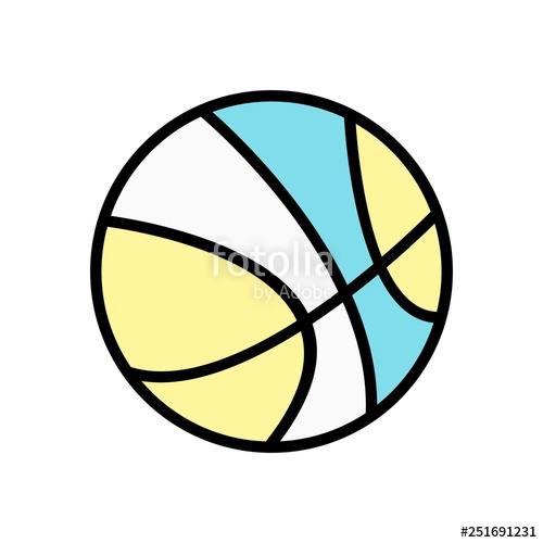 500x500 Vector Basketball Icon Stock Image And Royalty Free Vector