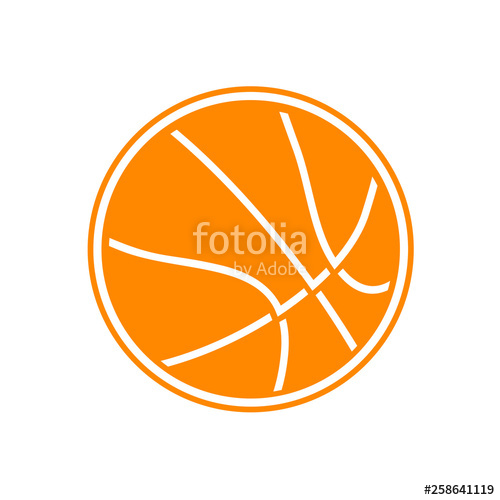 500x500 Flat Basketball Icon Stock Image And Royalty Free Vector