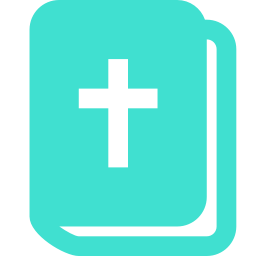 256x256 Free Turquoise Holy Bible Icon