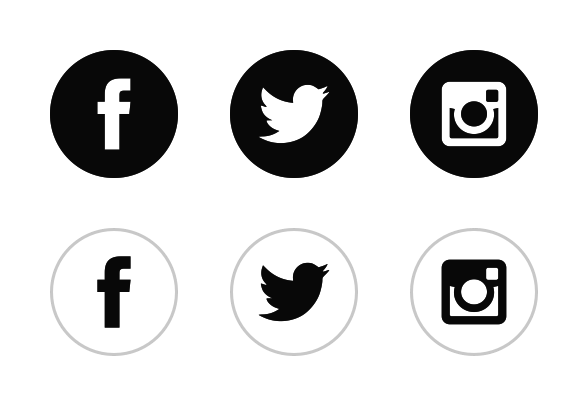 Black White Social Media' 588x406 Black White Social Media'