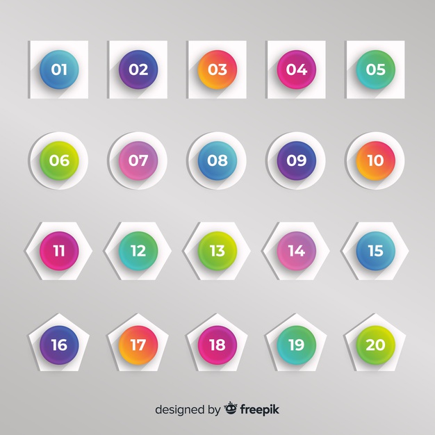 626x626 Bullet Point Collection Vector Free Download