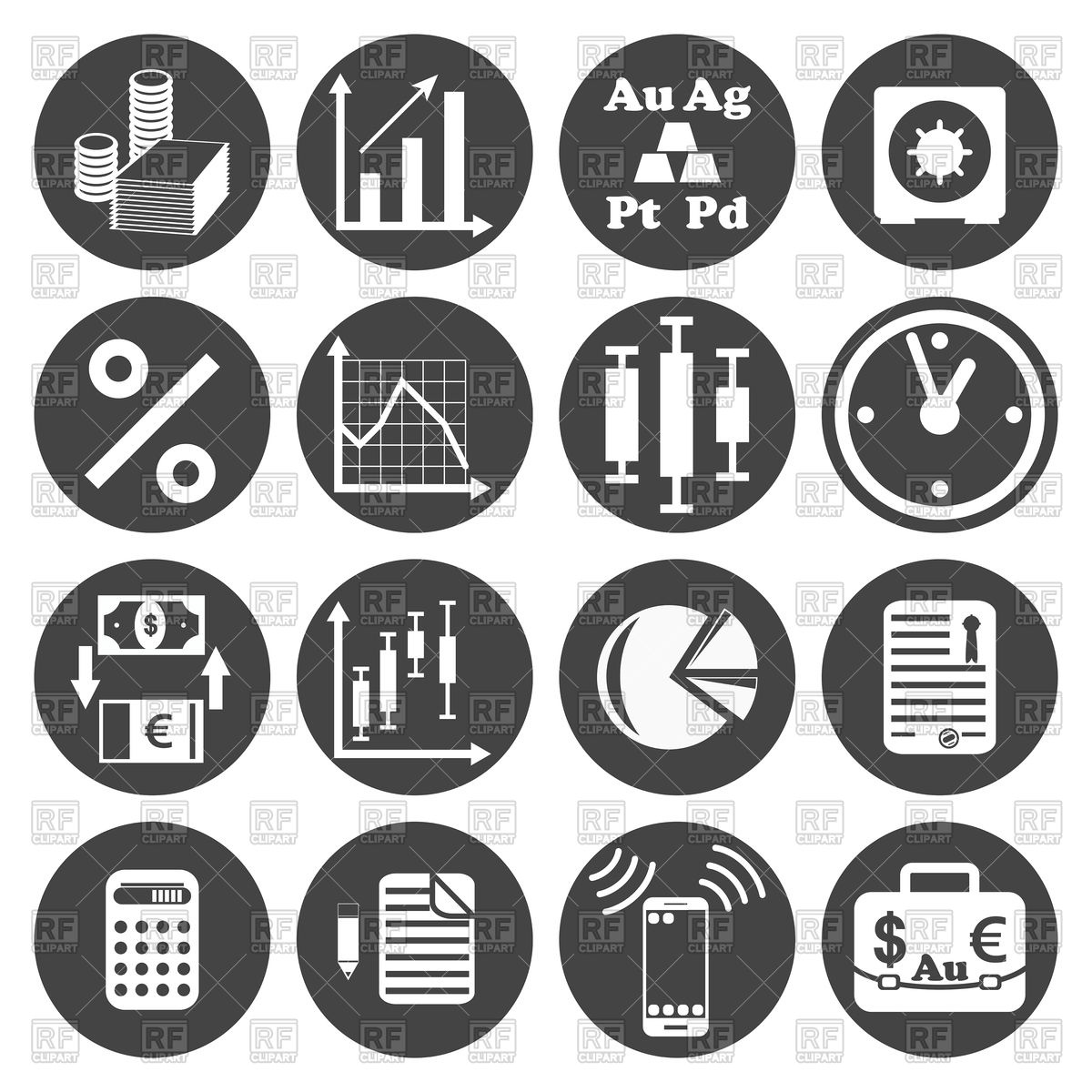 Business Icons 1200x1200 Business Icons