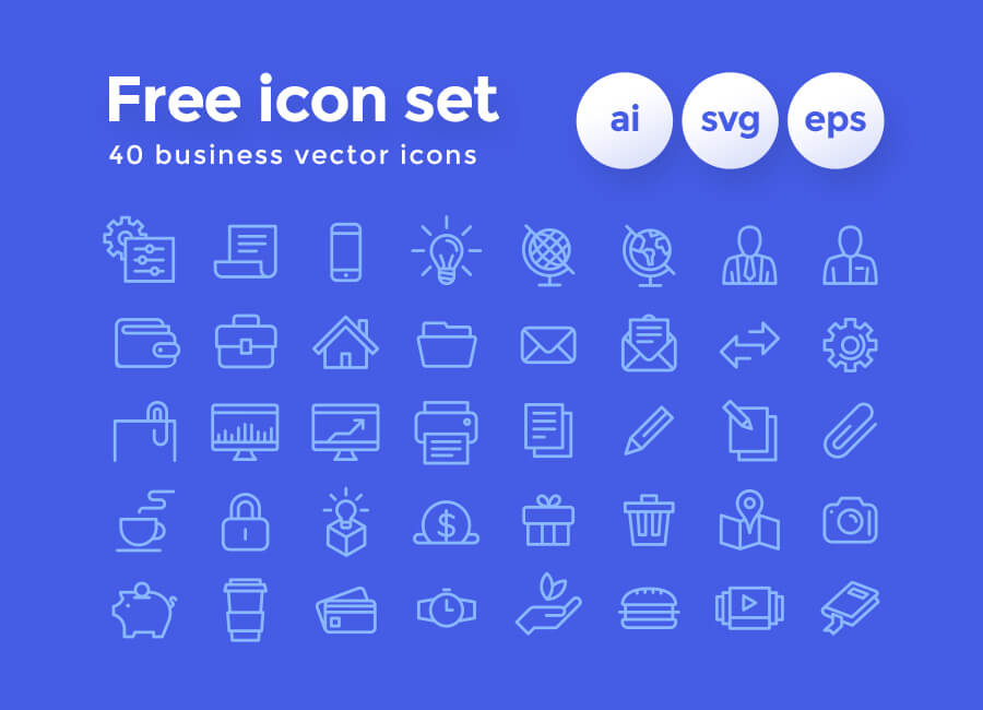 Free Business Icon Set 900x650 Free Business Icon Set