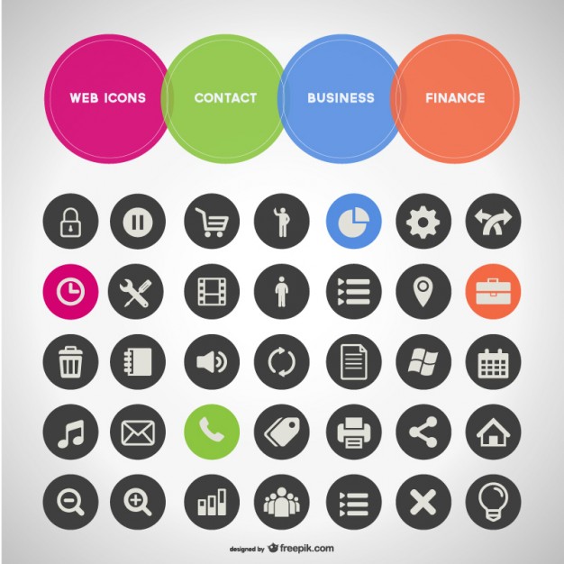 General Business Set Of Icons Vector Free Download 626x626 General Business Set Of Icons Vector Free Download