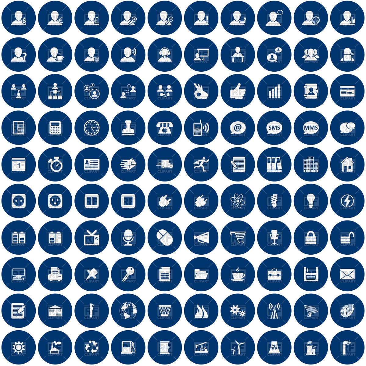 Business And Office Icons 1200x1200 Business And Office Icons