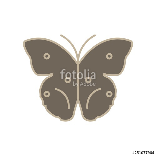 500x500 Vector Butterfly Icon Stock Image And Royalty Free Vector
