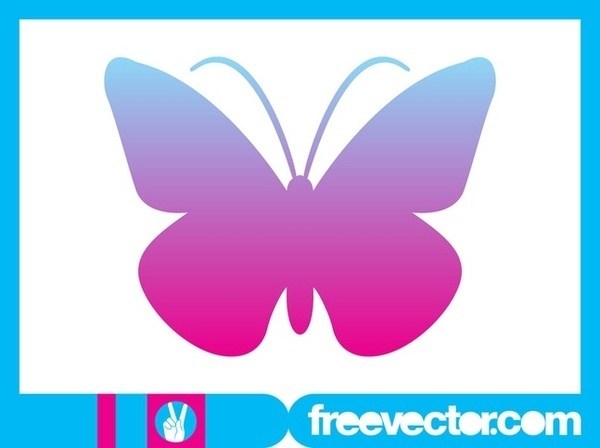 600x448 Butterfly Icon Free Vector