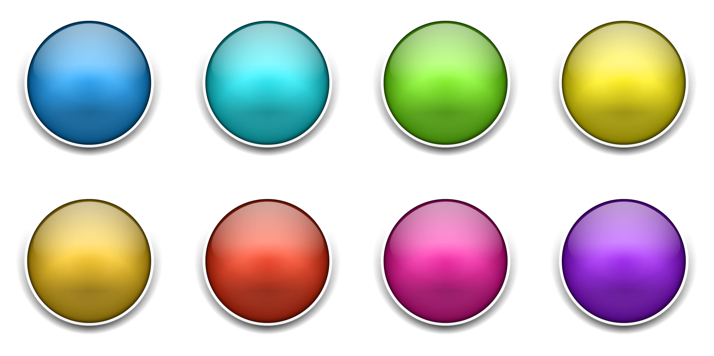 2848x1420 Free Blank Button Icon Set