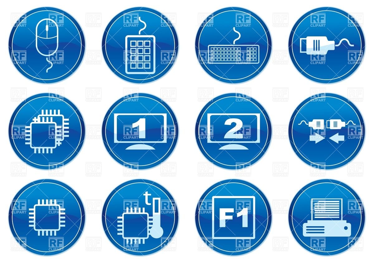 1200x845 Set Of Dark Blue Buttons