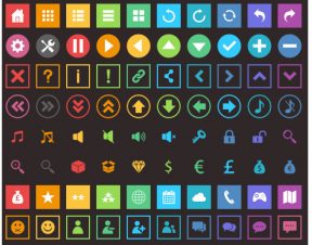 300x226 Flat Buttons Icons Pack