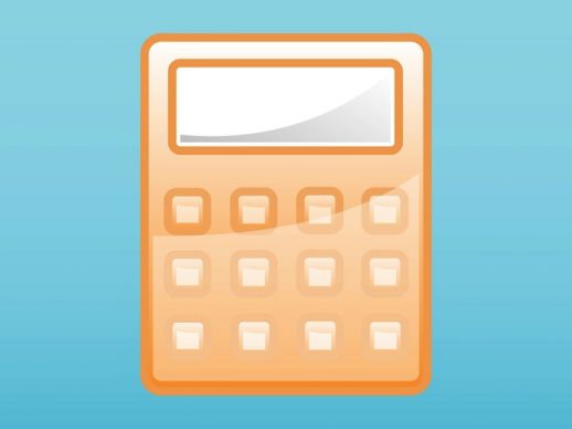 518x388 Calculator Icon Vector