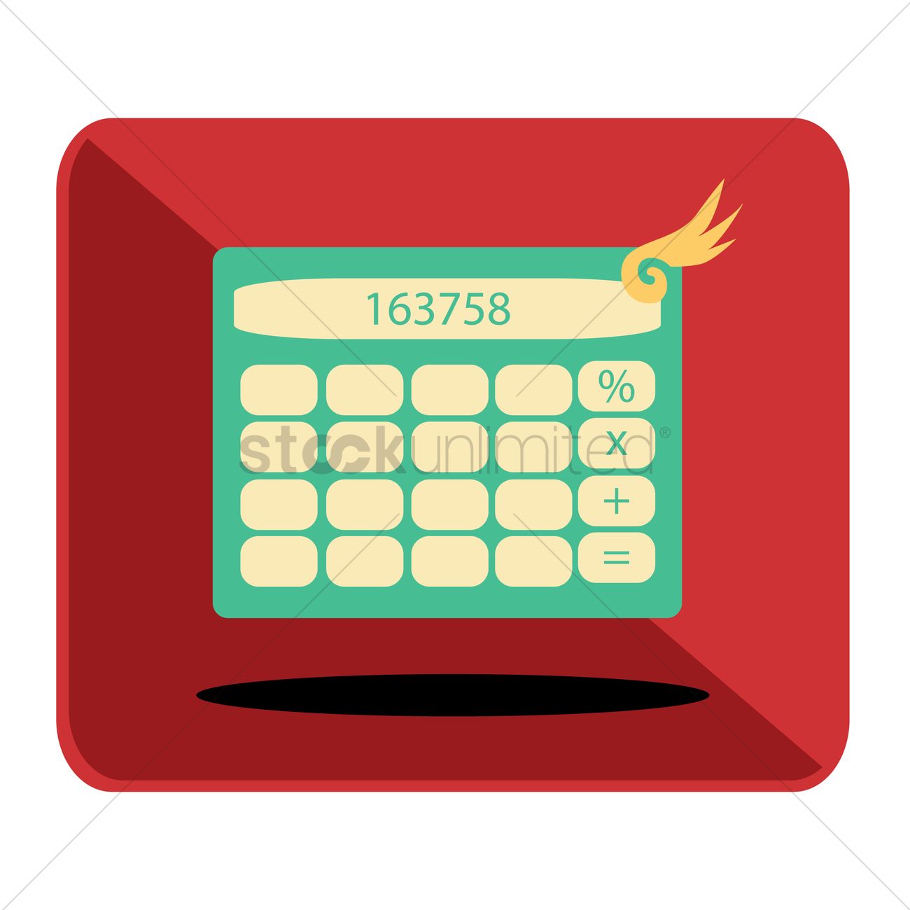 1300x1300 Free Calculator Icon Vector Image