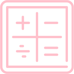 256x256 Pink Calculator Icon