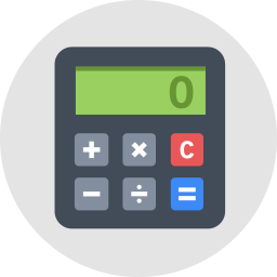 256x256 Calculator Icon Flat