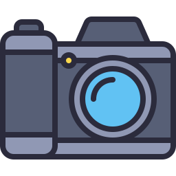 256x256 Camera Icon Outline Filled