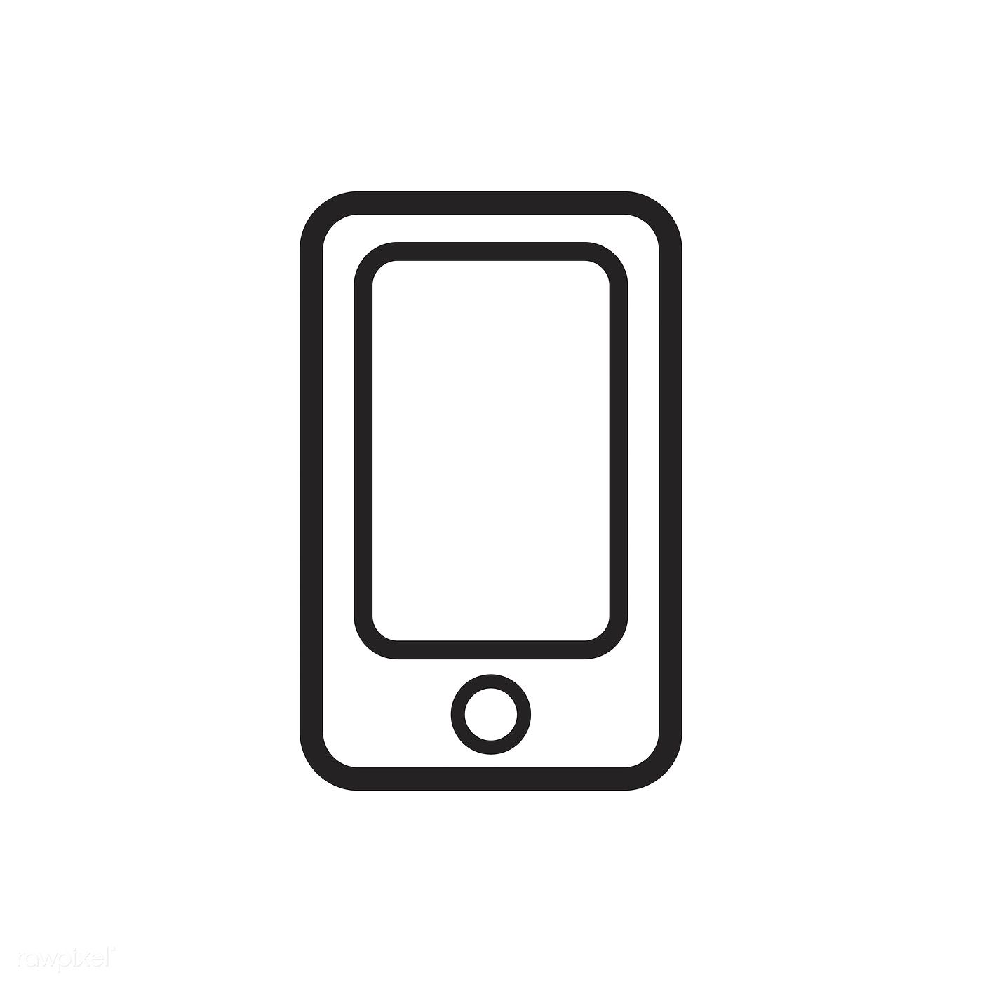 Mobile Phone Icon Vector Free Image 1400x1400 Mobile Phone Icon Vector Free Image